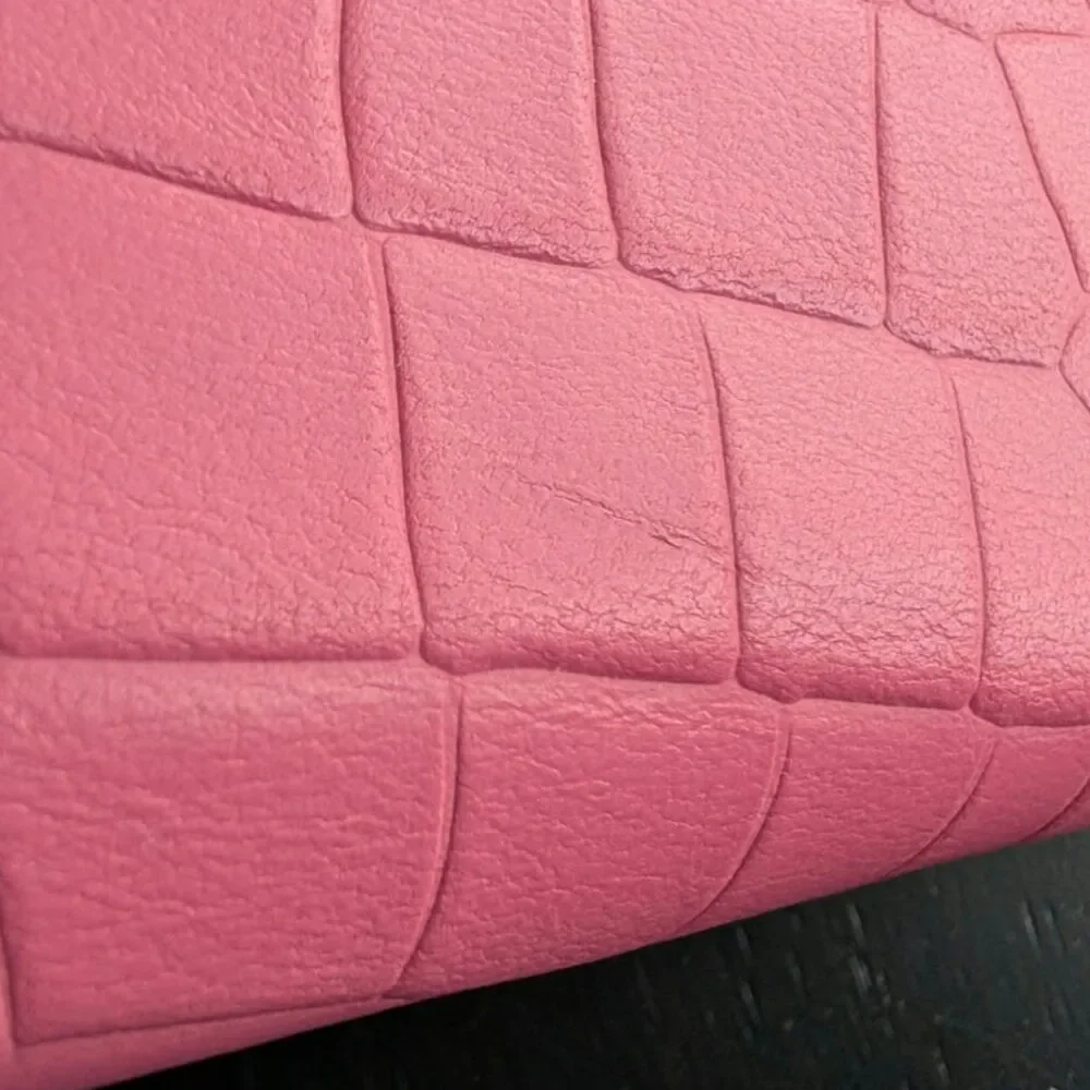 Kate Spade Spencer CrocEmbossed Leather Zip-Around Continental Wallet, Pink
